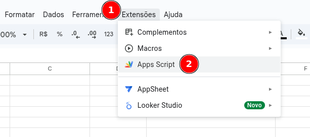 Como implementar um script no Google Apps Script