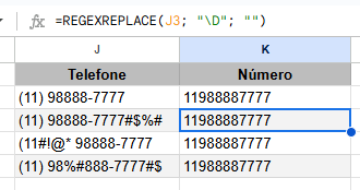 funcoes regex google sheets 3