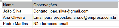 Funções REGEX - Google Sheets