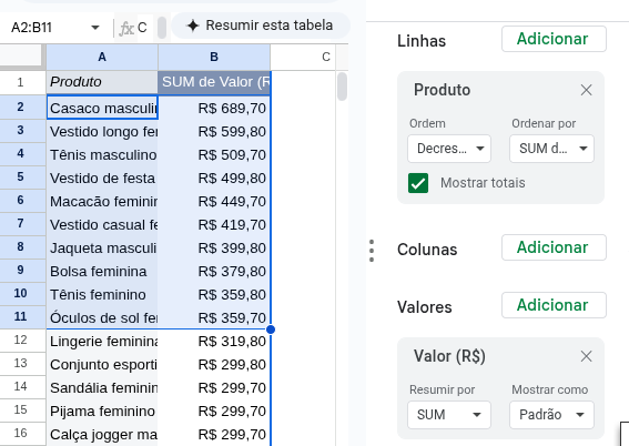 tabela dinamica google sheets 7