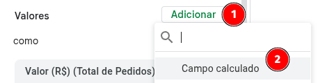 campo calculado google sheets tabela dinamica 2
