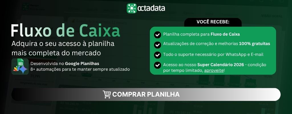 Fluxo de Caixa no Google Sheets - Planilha Pronta